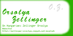 orsolya zellinger business card